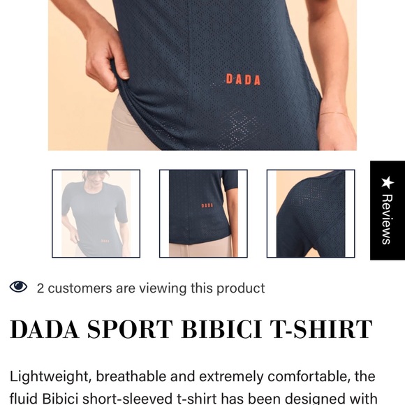 DADA Sport Navy T-Shirt DADA SPORT BIBICI T-SHIRT size small - Picture 1 of 5